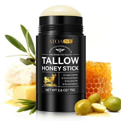 NIFEISHI Organic Beef Tallow for Skin - 100% Grass Fed Beef Tallow & Honey Balm Stick for Face and Body, Natural Moisturizer for Dry & Sensitive Skin, 2.6 FL Oz Avelisse