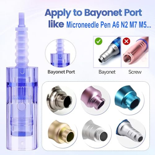 12-Pin Microneedling Pen Cartridges (0.25mm, 10-Pack) for Dr. Pen A6, N2, M5, M7 – At-Home Skincare Avelisse