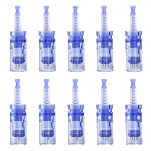 12-Pin Microneedling Pen Cartridges (0.25mm, 10-Pack) for Dr. Pen A6, N2, M5, M7 – At-Home Skincare Avelisse