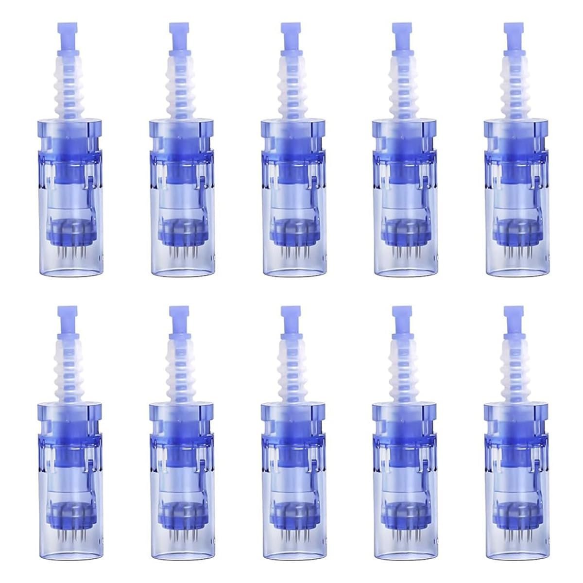 12-Pin Microneedling Pen Cartridges (0.25mm, 10-Pack) for Dr. Pen A6, N2, M5, M7 – At-Home Skincare Avelisse