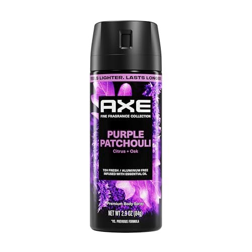 AXE Fine Fragrance Collection Body Spray Purple Patchouli 72 Hour Freshness Aluminum Free 2.9 oz - görsel 2