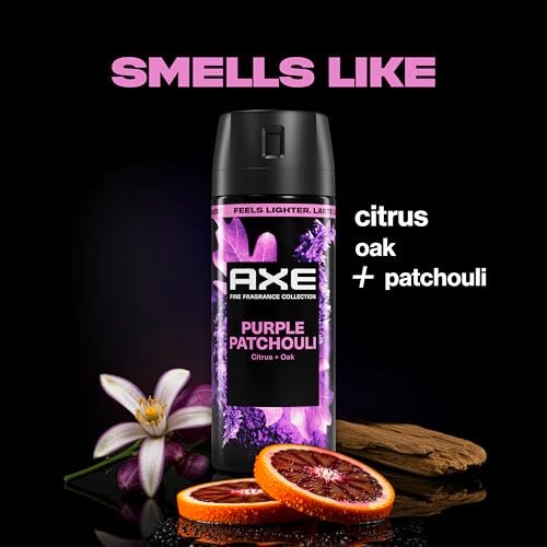 AXE Fine Fragrance Collection Body Spray Purple Patchouli 72 Hour Freshness Aluminum Free 2.9 oz - görsel 12