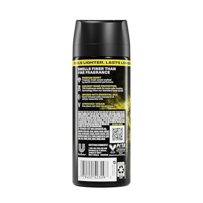 AXE Fine Fragrance Collection Body Spray Golden Mango – 72 Hour Freshness, Aluminum Free, 2.9 oz