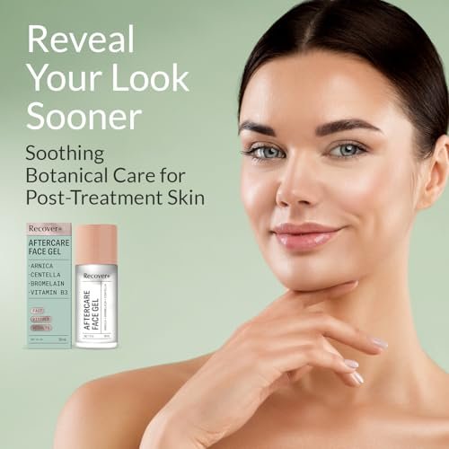 Escentile Arnica Face Gel – Lightweight Post-Procedure Recovery Gel with Arnica, Bromelain, Centella & Vitamin B3, 1 fl oz Avelisse