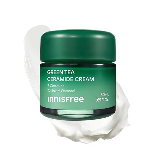 innisfree Green Tea Ceramide Cream – Hydrating Rescue Moisturizer for Dry, Sensitive & Eczema-Prone Skin Avelisse