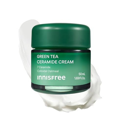 innisfree Green Tea Ceramide Cream – Hydrating Rescue Moisturizer for Dry, Sensitive & Eczema-Prone Skin Avelisse