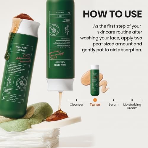 AXIS-Y Triple PDRN Gel Toner – Hydrating Korean Toner with Vegan PDRN, Astaxanthin, Collagen & Peptides – Soothing, Moisture Barrier Repair & Firming Skincare (9.13 fl. oz.) Avelisse