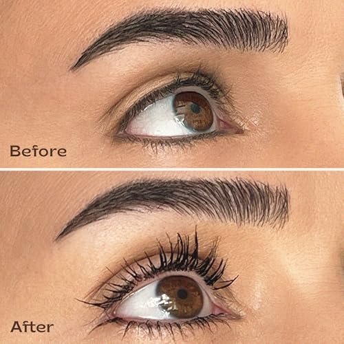 Arre Beauty Tubing Mascara - Lengthening Formula with Peptide Infused Lash Serum - Smudge-Proof, Warm Water Removal, Sensitive Eye Safe - Glossy Jet Black (Ace High) Avelisse