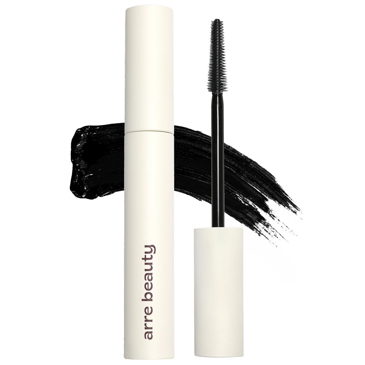 Arre Beauty Tubing Mascara - Lengthening Formula with Peptide Infused Lash Serum - Smudge-Proof, Warm Water Removal, Sensitive Eye Safe - Glossy Jet Black (Ace High) Avelisse