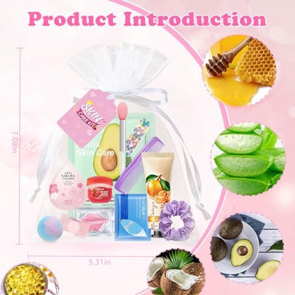 140 PCS Spa Party Supplies for Women: Ultimate Sleepover Spa Party Favors with Face Masks, Lip Balm, Bath Bombs & More Avelisse