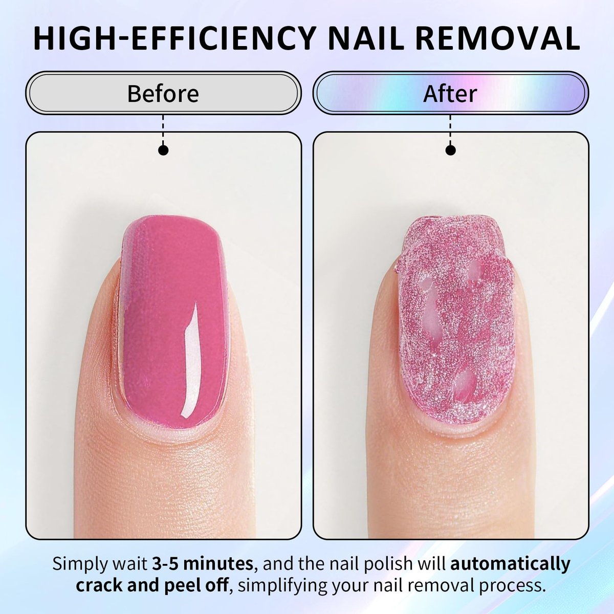 UAOE Gel Nail Remover Kit – Magic Gel Remover for Nails, Professional Gel Polish Remover, No Soaking or Wrapping, Quick & Easy Removal (15ml) - görsel 5