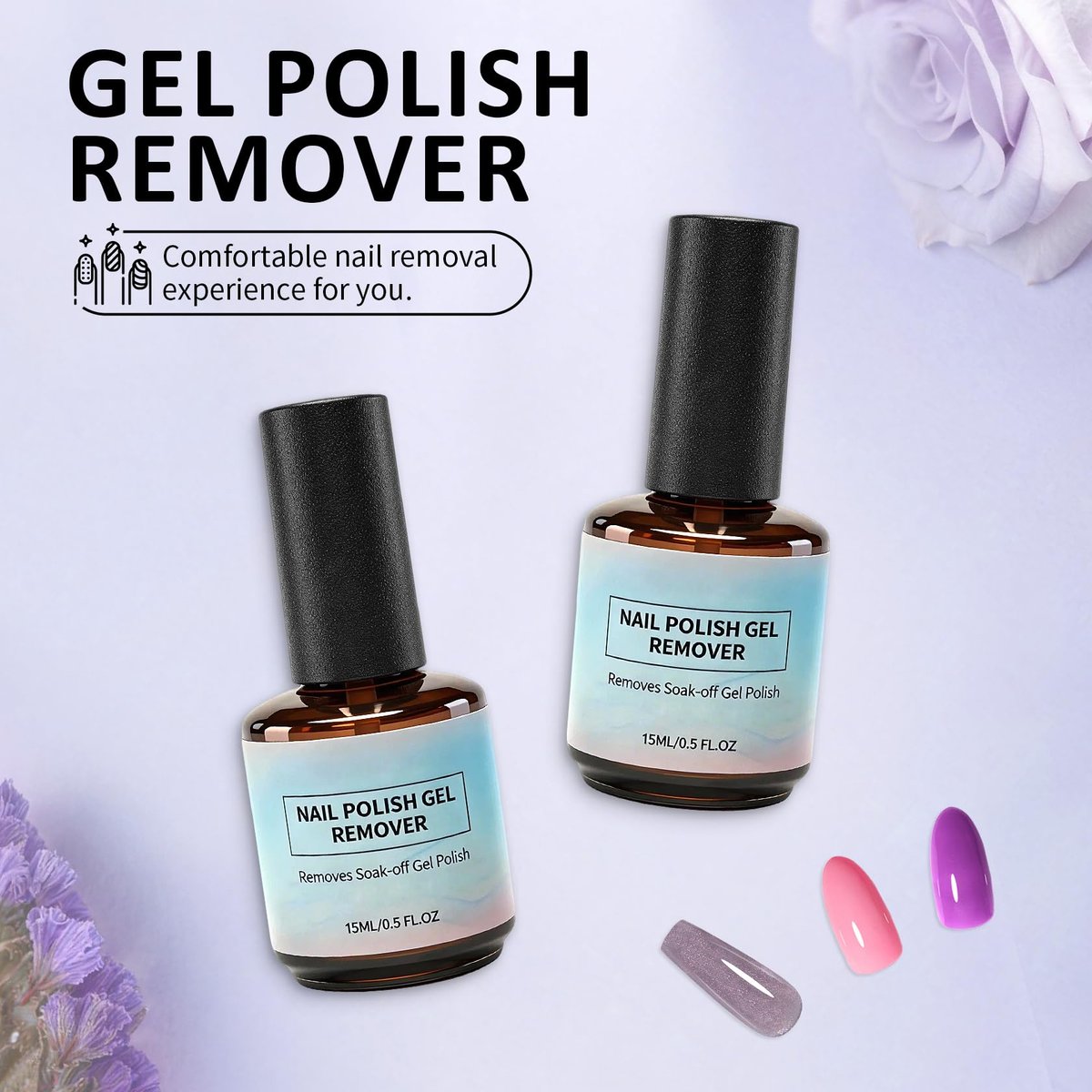 UAOE Gel Nail Remover Kit – Magic Gel Remover for Nails, Professional Gel Polish Remover, No Soaking or Wrapping, Quick & Easy Removal (15ml) - görsel 13