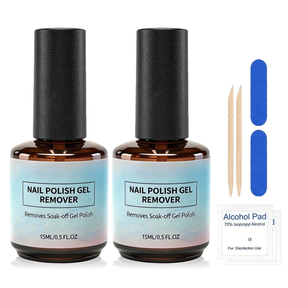 UAOE Gel Nail Remover Kit – Magic Gel Remover for Nails, Professional Gel Polish Remover, No Soaking or Wrapping, Quick & Easy Removal (15ml) - görsel 1