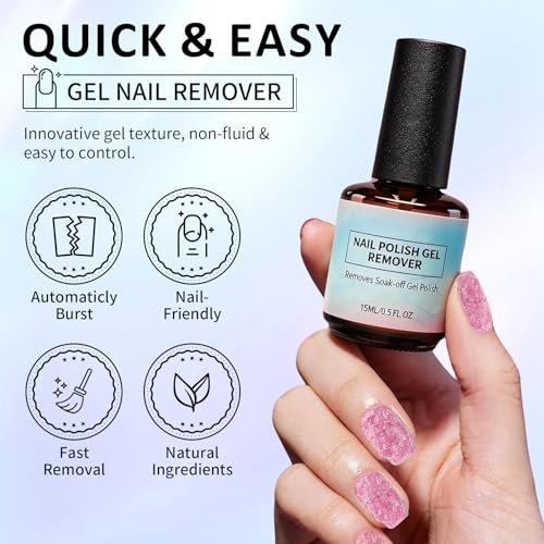 UAOE Gel Nail Remover Kit – Magic Gel Remover for Nails, Professional Gel Polish Remover, No Soaking or Wrapping, Quick & Easy Removal (15ml) - görsel 4