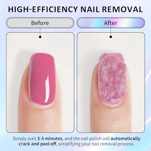 UAOE Gel Nail Remover Kit – Magic Gel Remover for Nails, Professional Gel Polish Remover, No Soaking or Wrapping, Quick & Easy Removal (15ml) - görsel 6