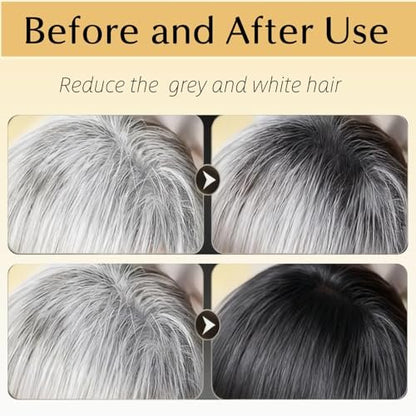 FHH 2-Pack Gray Hair Reverse Bar Soap - Black Soap for Gray Hair & Beard Darkening, Deep Clean & Nourish Scalp - Natural Hair Soap Bar for Men and Women Avelisse