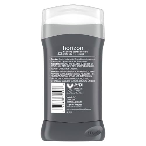 DOVE MEN + CARE Aluminum-Free Deodorant Stick for Men, Vanilla Bean & Sandalwood Mood Boosting Scent, 72HR Odor Protection, 3 oz - görsel 4