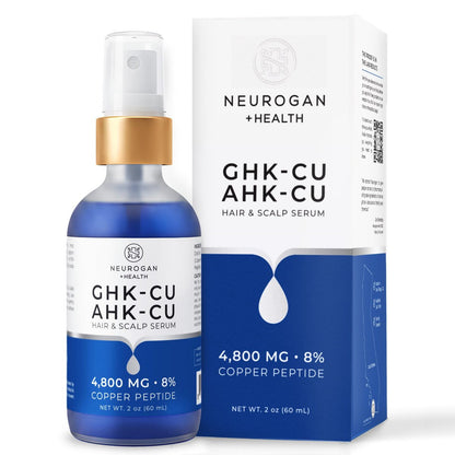 Neurogan GHK-Cu + AHK-Cu Hair Serum Pro - Lightweight Dual Copper Peptide Scalp Serum for Daily Hair & Scalp Care, 2 oz Avelisse
