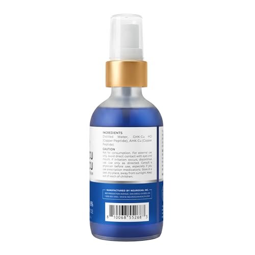Neurogan GHK-Cu + AHK-Cu Hair Serum Pro - Lightweight Dual Copper Peptide Scalp Serum for Daily Hair & Scalp Care, 2 oz Avelisse