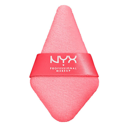 NYX PROFESSIONAL MAKEUP Wonder Setting Powder Puff Applicator – Soft, Reusable Triangle Powder Puff for Loose & Pressed Powders, Baking & Brightening