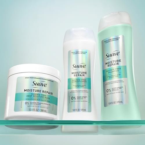 Suave Moisture Repair Conditioner, Sulfate-Free, Restored Moisture with Every Wash, Safe for Color Treated Hair, 12.6 oz - görsel 16