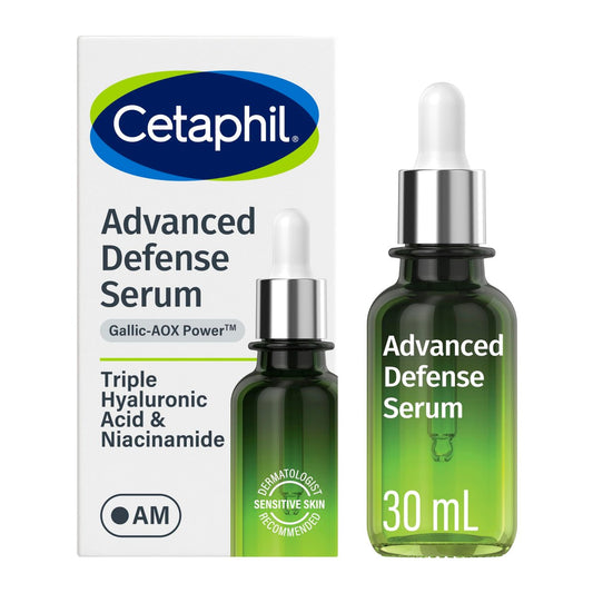 CETAPHIL Advanced Defence Serum for Stressed Sensitive Skin with Gallic Acid & Vitamin E - 1 fl oz