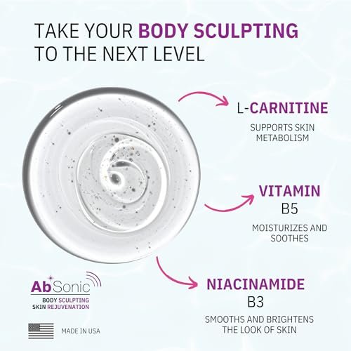 Absonic Sculpt Firming Cavitation Conductive Gel - Toning Gel with L-Carnitine & Vitamin B5 for Body Cavitation, Sculpting & Tightening Devices - 8.5oz - Made in USA Avelisse