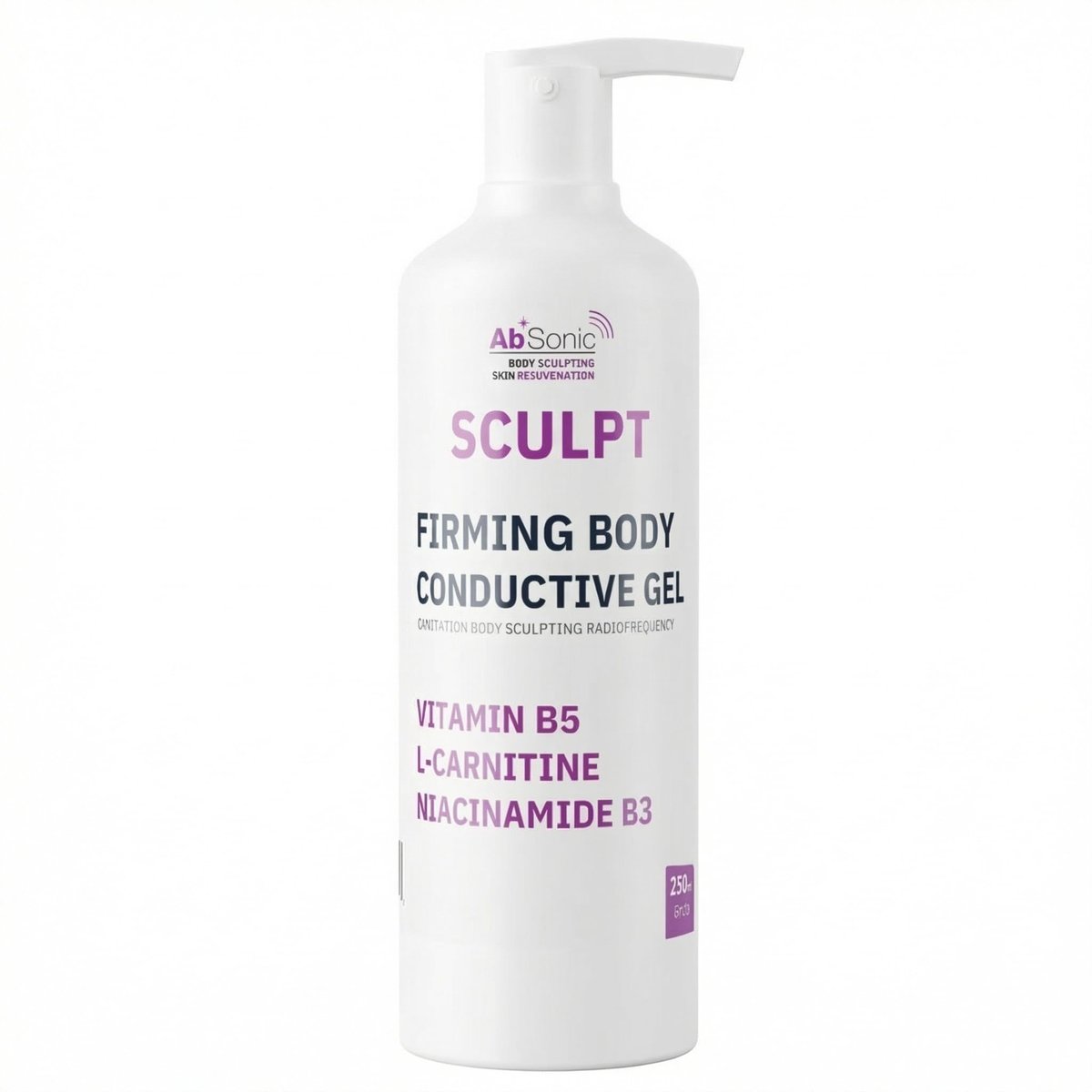 Absonic Sculpt Firming Cavitation Conductive Gel - Toning Gel with L-Carnitine & Vitamin B5 for Body Cavitation, Sculpting & Tightening Devices - 8.5oz - Made in USA Avelisse
