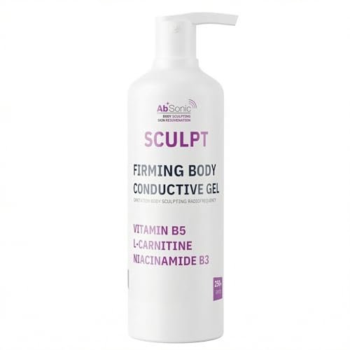 Absonic Sculpt Firming Cavitation Conductive Gel - Toning Gel with L-Carnitine & Vitamin B5 for Body Cavitation, Sculpting & Tightening Devices - 8.5oz - Made in USA Avelisse