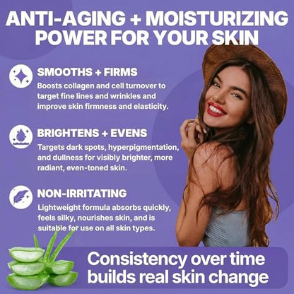 Glowmedik Retinol Cream for Face – Anti-Aging Night Moisturizer with Collagen & Hyaluronic Acid – Deep Wrinkle Repair for Women & Men – Made in USA – 1.7 fl oz Avelisse