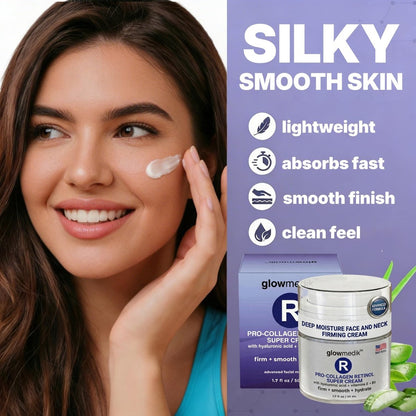 Glowmedik Retinol Cream for Face – Anti-Aging Night Moisturizer with Collagen & Hyaluronic Acid – Deep Wrinkle Repair for Women & Men – Made in USA – 1.7 fl oz Avelisse