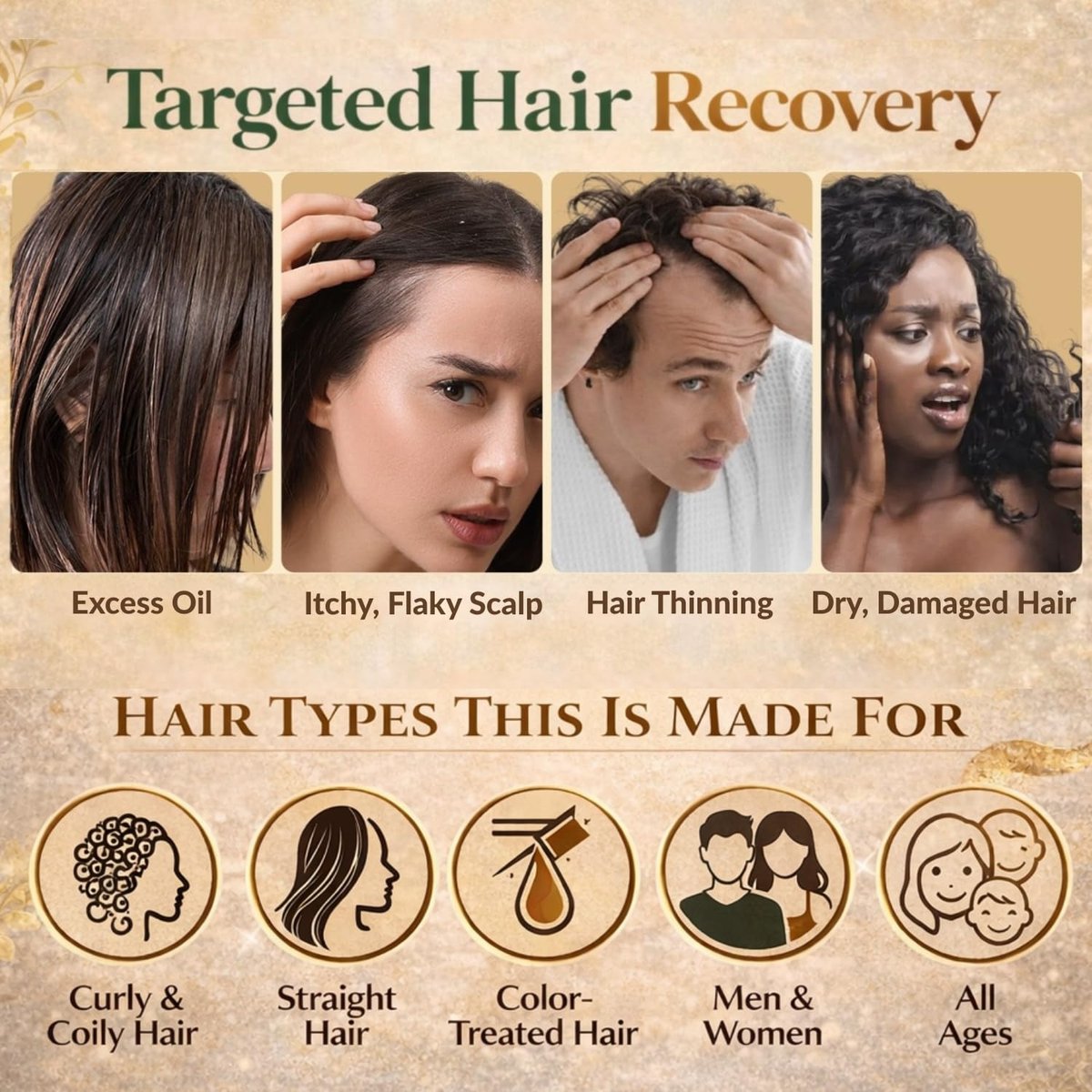 TRUÉ PURSUÉ Batana Oil Shampoo & Conditioner Set for Hair Growth Support – with Rosemary & Castor Oil – Sulfate-Free for Dry, Damaged & Thinning Hair – 16 fl oz Each Avelisse