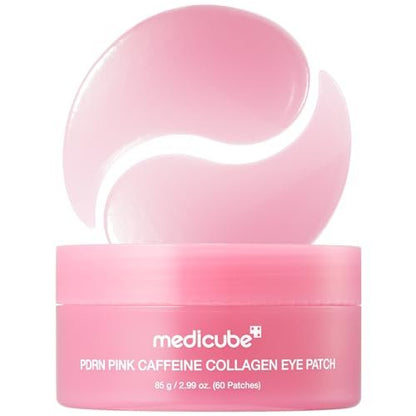 medicube PDRN Caffeine Collagen Eye Patch – 30 Pairs | Gel Eye Patches for Dark Circles, Undereye Bags & Firming Age-Defying Care with Retinol, Collagen | Korean Skincare Avelisse