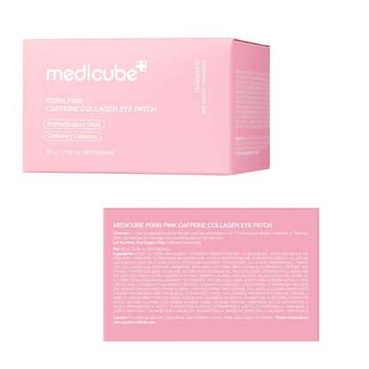 medicube PDRN Caffeine Collagen Eye Patch – 30 Pairs | Gel Eye Patches for Dark Circles, Undereye Bags & Firming Age-Defying Care with Retinol, Collagen | Korean Skincare Avelisse