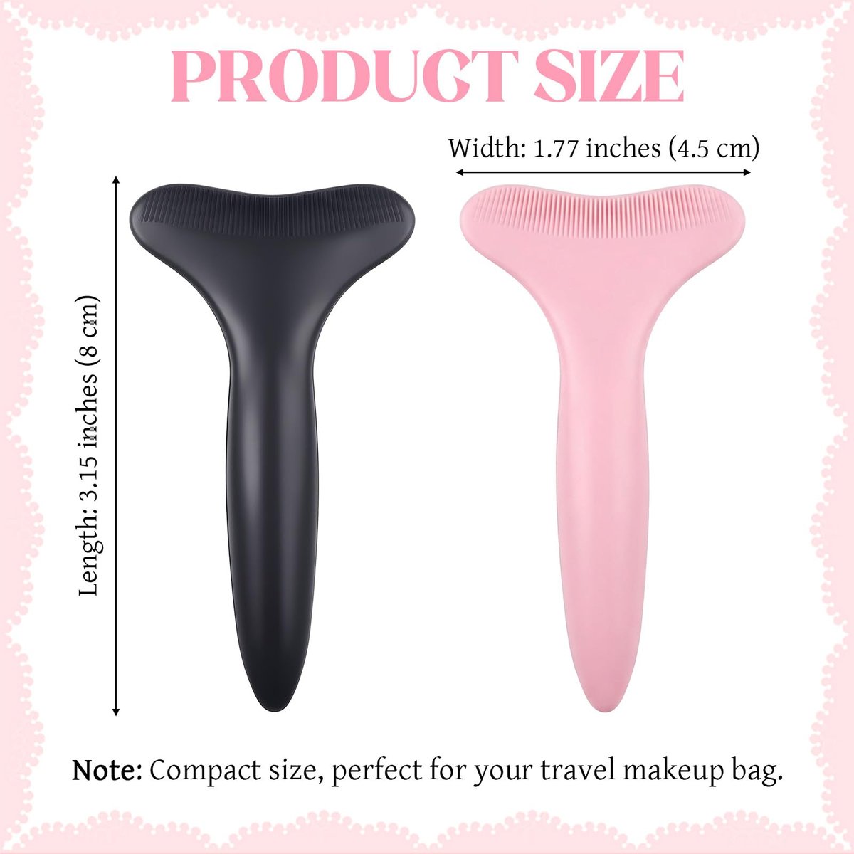 2-Pack Silicone Mascara Shields - Reusable Eyeliner Stencils & Eyeshadow Applicator Guide for Beginners & Pros Avelisse