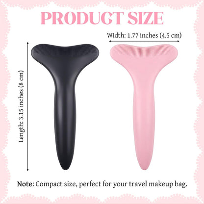 2-Pack Silicone Mascara Shields - Reusable Eyeliner Stencils & Eyeshadow Applicator Guide for Beginners & Pros Avelisse