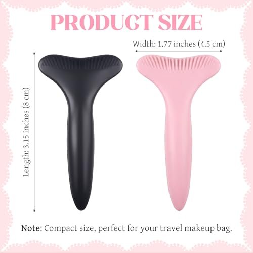 2-Pack Silicone Mascara Shields - Reusable Eyeliner Stencils & Eyeshadow Applicator Guide for Beginners & Pros Avelisse