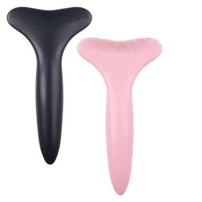 2-Pack Silicone Mascara Shields - Reusable Eyeliner Stencils & Eyeshadow Applicator Guide for Beginners & Pros Avelisse