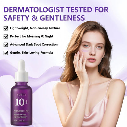 YUFUY Niacinamide 10 + TXA 4 Serum for Face - Korean Glass Skin Centella Dark Spot Corrector, Tranexamic Acid for Uneven Skin Tone & Pore Care, Sensitive Skin (30ml)