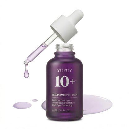 YUFUY Niacinamide 10 + TXA 4 Serum for Face - Korean Glass Skin Centella Dark Spot Corrector, Tranexamic Acid for Uneven Skin Tone & Pore Care, Sensitive Skin (30ml)