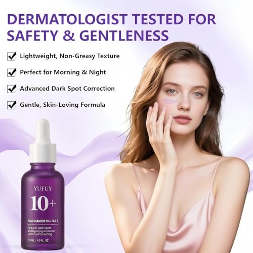 YUFUY Niacinamide 10 + TXA 4 Serum for Face - Korean Glass Skin Centella Dark Spot Corrector, Tranexamic Acid for Uneven Skin Tone & Pore Care, Sensitive Skin (30ml) - görsel 12