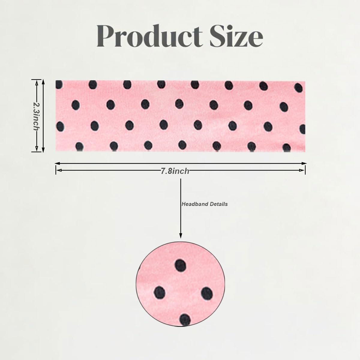 PRELITER Polka Dot Headband for Women 6 Pack - Elastic Yoga Sport Headbands - Stay in Place, Multicolor Avelisse