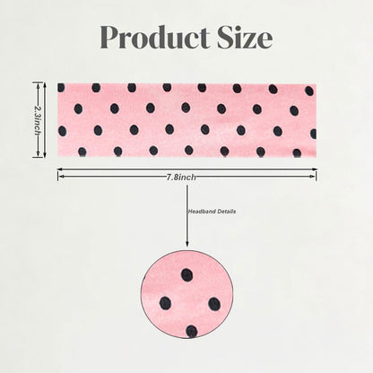 PRELITER Polka Dot Headband for Women 6 Pack - Elastic Yoga Sport Headbands - Stay in Place, Multicolor Avelisse