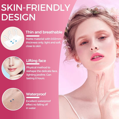 LadPemo Neck Tape Lifting Invisible – Instant Facelift Tape for Sagging Skin, Wrinkles, Jowls, and Turkey Neck