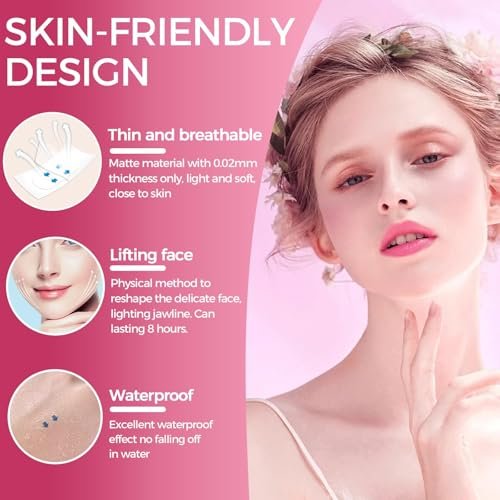 LadPemo Neck Tape Lifting Invisible – Instant Facelift Tape for Sagging Skin, Wrinkles, Jowls, and Turkey Neck - görsel 14
