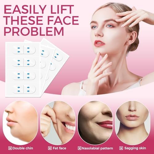 LadPemo Neck Tape Lifting Invisible – Instant Facelift Tape for Sagging Skin, Wrinkles, Jowls, and Turkey Neck - görsel 6