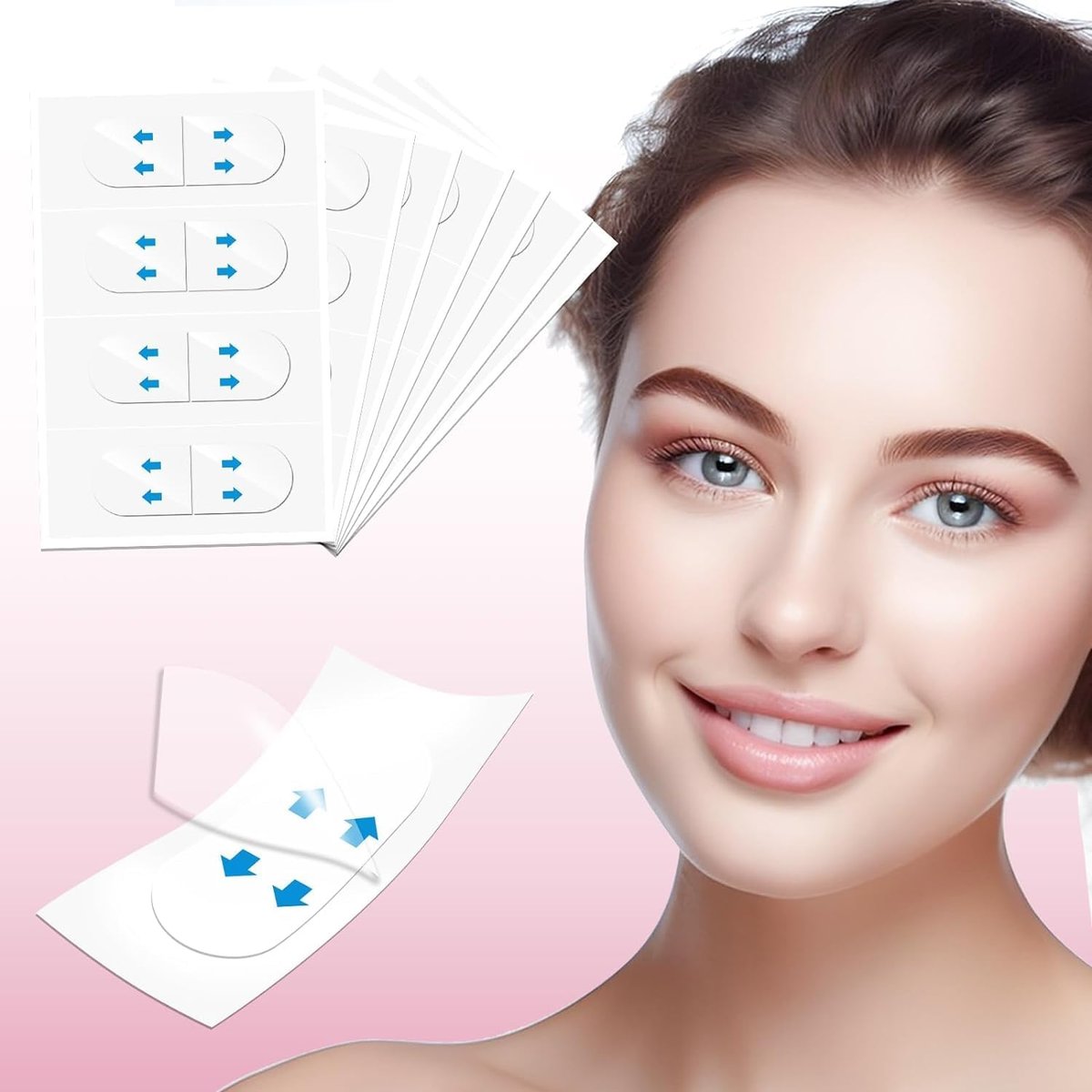 LadPemo Neck Tape Lifting Invisible – Instant Facelift Tape for Sagging Skin, Wrinkles, Jowls, and Turkey Neck - görsel 1
