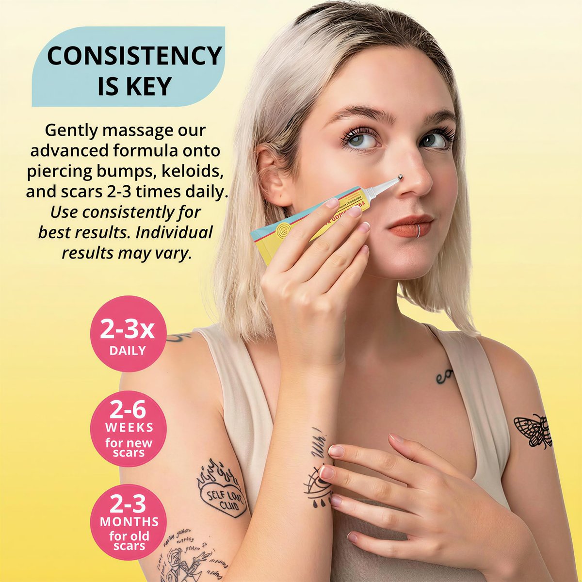 2-Step Piercing Bump Solution: Treatment Oil + Keloid Bump Removal Gel – Professional Aftercare for Nose, Ear & Body Piercings | Effectively Shrinks & Softens Bumps and Scars Avelisse