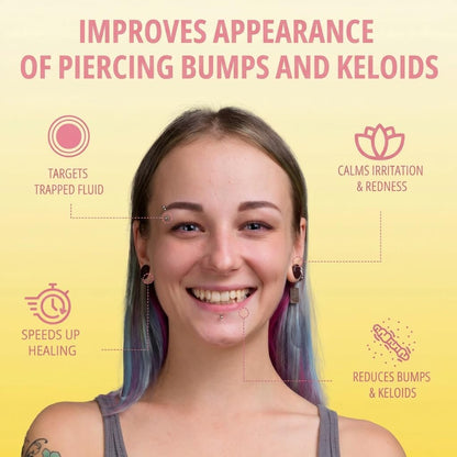 2-Step Piercing Bump Solution: Treatment Oil + Keloid Bump Removal Gel – Professional Aftercare for Nose, Ear & Body Piercings | Effectively Shrinks & Softens Bumps and Scars Avelisse