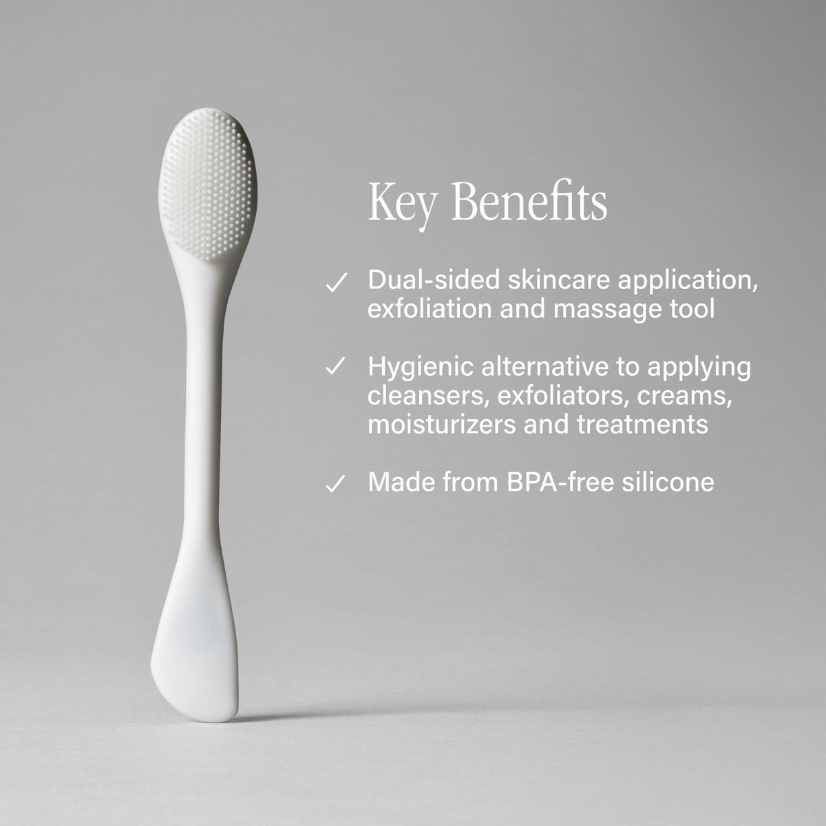 SKINN Pore Polishing Wand - Dual-Sided Silicone Facial Cleansing Brush for Gentle Deep Cleaning & Exfoliation - BPA-Free Manual Pore Cleansing Tool for All Skin Types - görsel 6